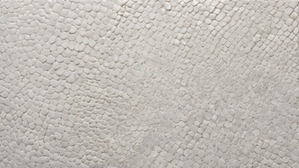 White pebble stone texture background with pattern. Natural smooth rock surface ideal for spa wellness design, architectural rendering, bathroom flooring, outdoor garden path, minimalist wallpapers.