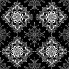 Black and White Lace Seamless Repeat