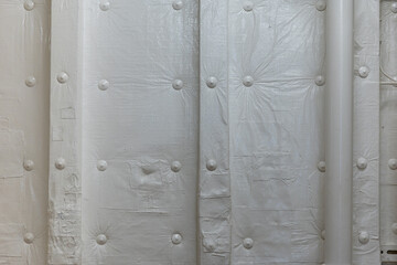 Inside View of Vessel Insulation &ndash; Industrial Thermal Texture Background