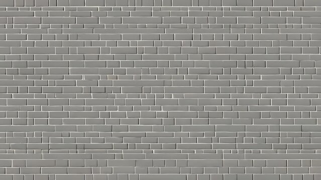 Modern grey brick wall background. Seamless texture of rectangular blocks in a modular pattern with white grout. For architectural visualization, interior design, surface backdrops, and graphic design