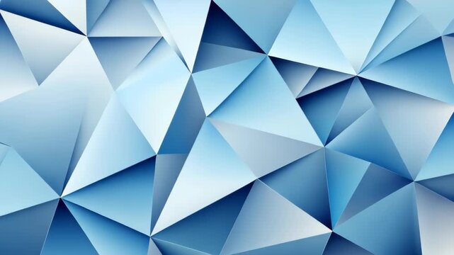 Geometric Abstraction: A captivating interplay of geometric shapes, rendered in cool tones, creating a visually dynamic and modern aesthetic. 