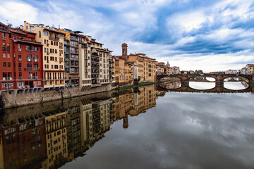 arno river in florence italy