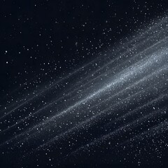 Naklejka premium line art abstract texture on black background with dynamic dust particles and minimalist cosmic light effect