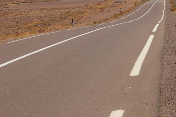 empty asphalt road