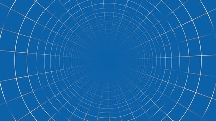 An abstract, high-energy motion loop visualizing an endless tunnel of glowing, concentric, and radial energy patterns that continuously rotate and propel forward into a central vanishing point  - Powered by Adobe