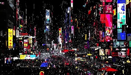 Digital Glitch Abstract Background – Premium Futuristic Texture