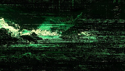 Cyberpunk Glitch Pattern – High Resolution Color Distortion Art