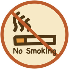 Nosmoking 금연 흡연 금지 with retelling