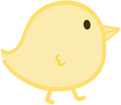 컬러 병아리 캐릭터