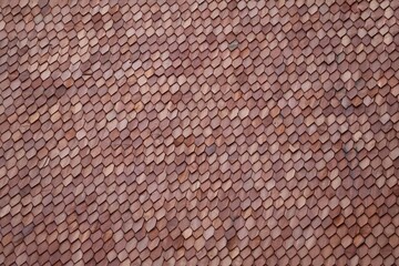 Wood shingle roof made from natural timber, offering a rustic and elegant appearance. Its layered texture provides durability, weather resistance, traditional or modern architectural styles.