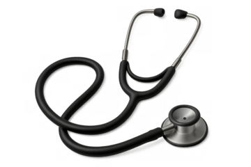 Stethoscope symbolizing medical healthcare, doctor examinations, disease diagnosis, heart care, and monitoring vital signs