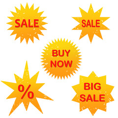 set of discount labels sale icon buy now big sale
