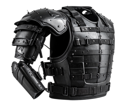 Protective vest isolated on a transparent background