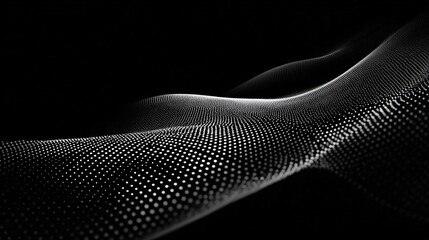Abstract Wave Background with Dynamic Dots: Modern, Technological Design for Presentations and Visualizations