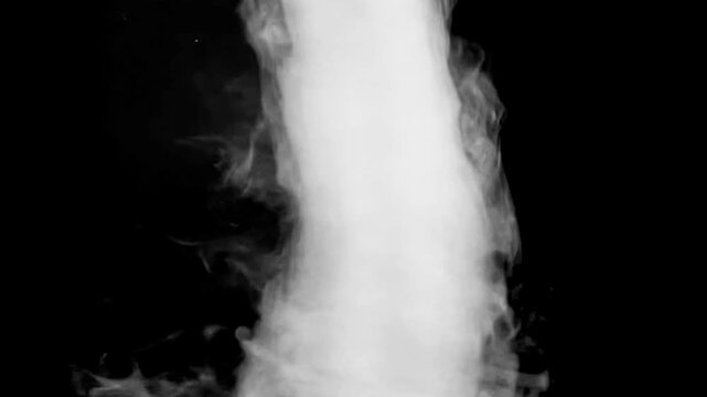 Whirling tornado loop element effect on a transparent background.