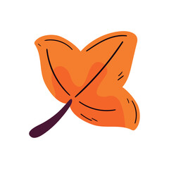 Colorful Fallen Leaves Illustration for Autumn Season