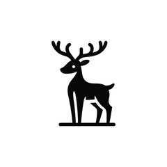 Chic Deer Silhouette Vector Design for Branding