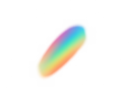 Rainbow light effect creating colorful soft gradient on transparent background, spectrum refraction overlay - Powered by Adobe