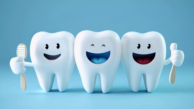 tooth dental health concept video stock.