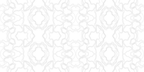 Geometric seamless pattern made with curved dashed lines. Minimal contour background for abstract art, poster, or textile design.