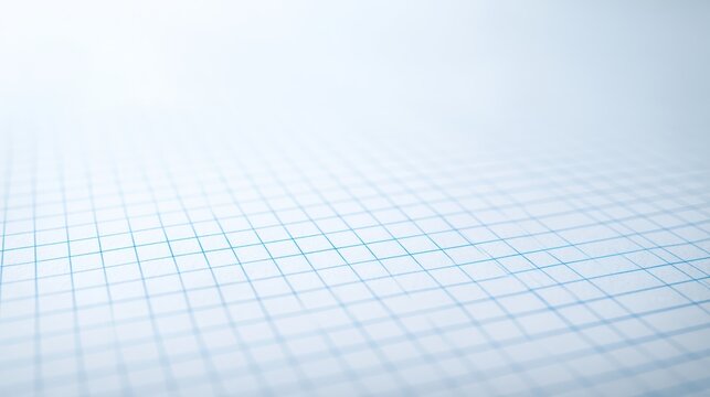 Graph Paper Background Texture with Blue Grid Lines for Mathematics, Engineering, and Design Applications