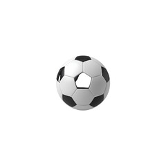 Fototapeta premium Classic Black and White Soccer Ball Isolated on White Background