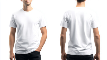 メンズ用Tシャツサイズモデル