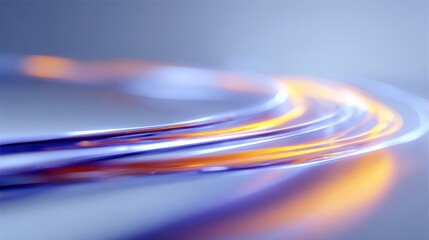 Abstract Light Streaks: Modern Technology, Fiber Optics and High-Speed Data Transmission Visuals