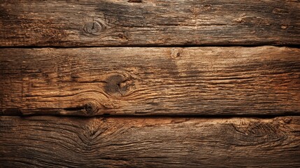 Naklejka premium Rustic Wooden Planks with Rich Grain Texture - Ideal for Backgrounds and Overlays
