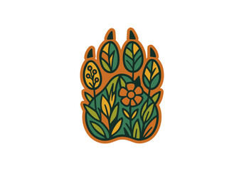 Rainforest Badge Illustration Vector Asset by AZ for UI/UX, Emblem, Patch, Logo, Print