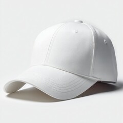 Plain White Baseball Cap