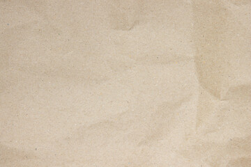 Old paper vintage texture surface for background. Brown paper crumpled texture, Cream color recycled kraft paper texture blank with copy space for text.	