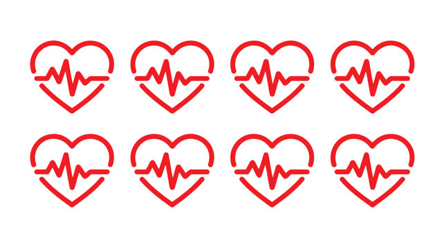 Heart Health Cardiology Medical Illustration Pattern for Healthcare Concepts and Design - Powered by Adobe