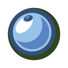 Christmas garland element blue color