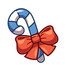 Christmas striped candy cane treat