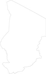 CHAD MAP with its administrative divisions and regions