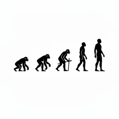 Fototapeta premium Darwin theory vector ilustration 