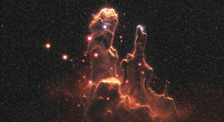 Infrared Style Realism of the Pillar's of Creation