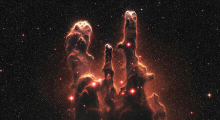 Infrared Style Realism of the Pillar's of Creation