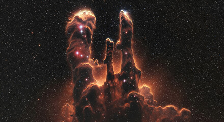 Infrared Style Realism of the Pillar's of Creation