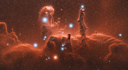 Infrared Style Realism of the Pillar's of Creation