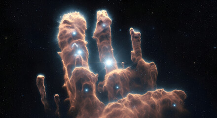 Infrared Style Realism of the Pillar's of Creation