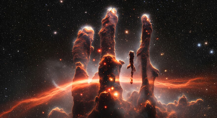 Backlit Pillars with Starburst