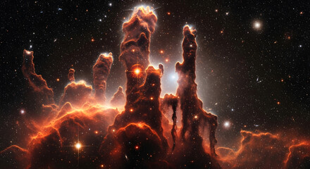 Infrared Style Realism of the Pillar's of Creation