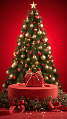 Christmas podium light ornaments showcasing the festive spirit of the season