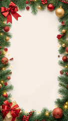 high quality christmas tree gift box copyspace light ornaments white gold background