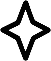 Cute Small Star Icon: Minimal Celestial Design