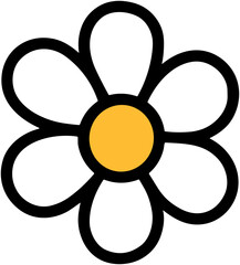 Cute Flower Icon: Simple Nature Blossom Design