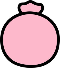 Cute Pomegranate Icon: Fresh Fruit Illustration