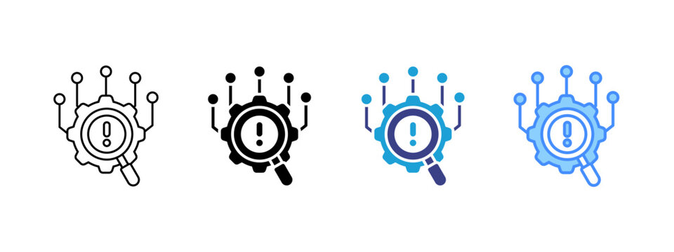 Root Cause icon set multiple style collection